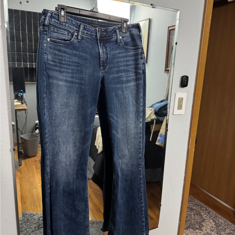 Silver Jeans Suki Blue Bootcut Leg Denim